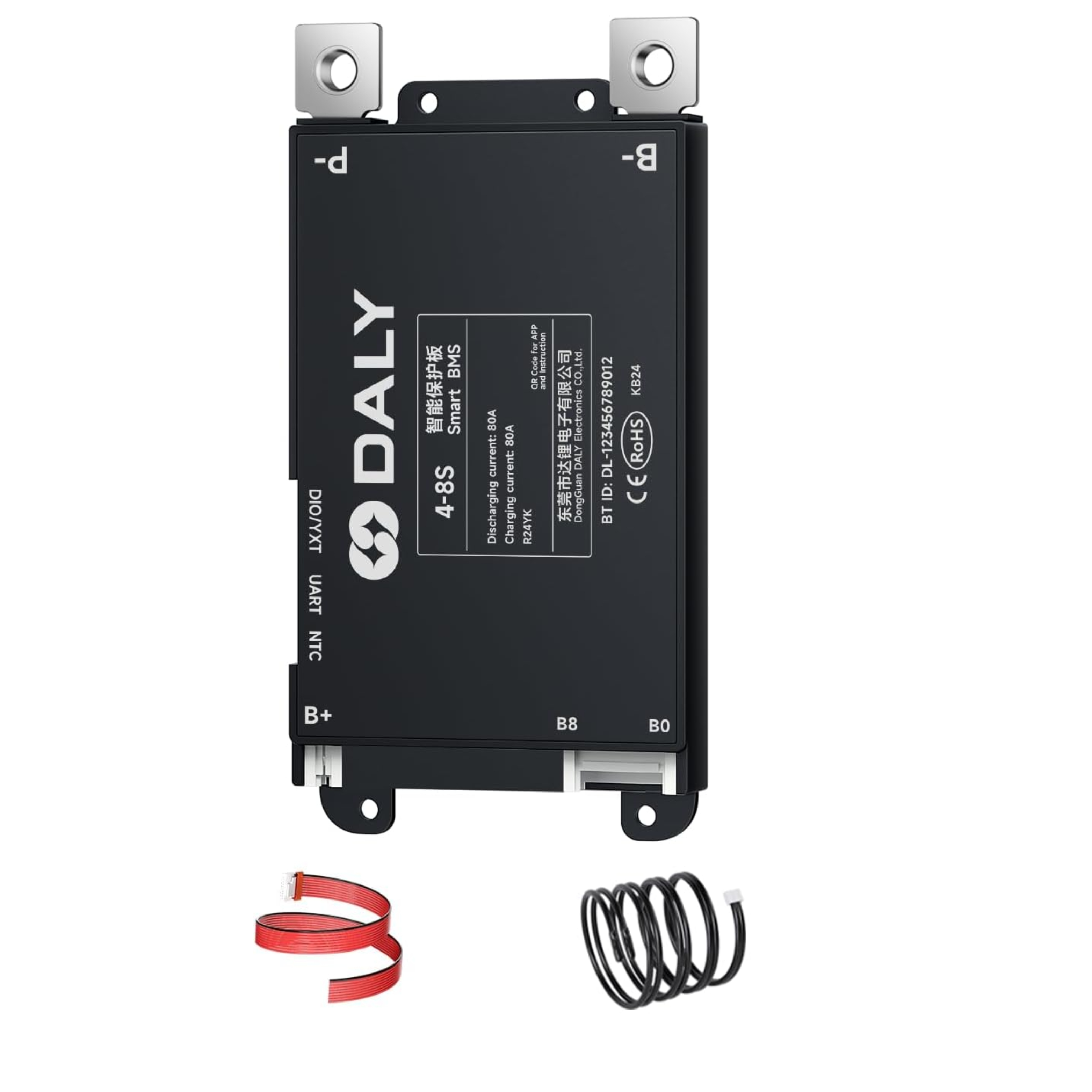 DALY BLACK SMART BMS 4-8S 80A